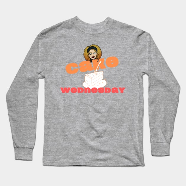 Cake Wednesday Anastasia Edition Long Sleeve T-Shirt by Anastationtv 